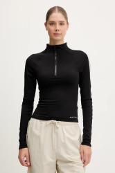 Tričko s dlouhým rukávem P.E Nation Nightfall černá barva, 252L154