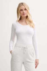 Tričko s dlouhým rukávem Polo Ralph Lauren bílá barva, 4P0494