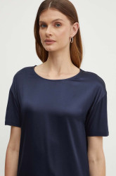 Tričko s příměsí hedvábí BOSS Esandy