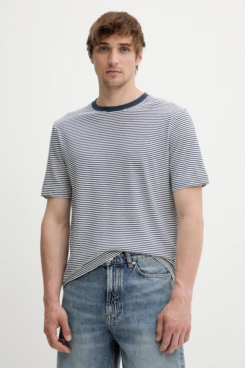 Tričko s příměsí lnu Marc O'Polo