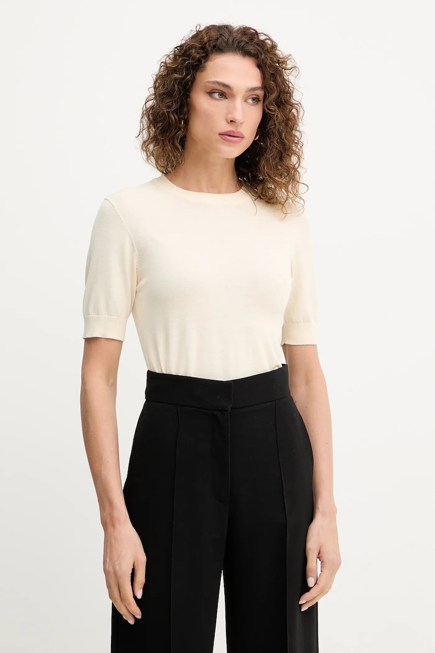 Tričko Silvian Heach ATLAM dámské, béžová barva, GPA25040MA