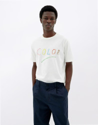 Tričko Thinking MU Colors Zach T-Shirt WHITE