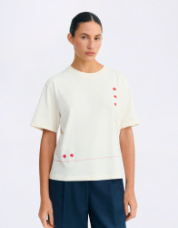 Tričko Thinking MU Sole Mio Pannacota Lucia Tee ECRU