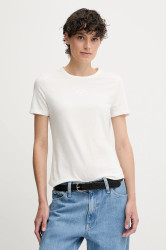 Tričko Tommy Hilfiger dámské, bílá barva, WW0WW45809