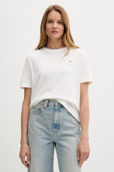 Tričko Tommy Hilfiger dámské, bílá barva, WW0WW47310