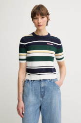 Tričko Tommy Hilfiger SAILING dámské, tmavomodrá barva, WW0WW45596