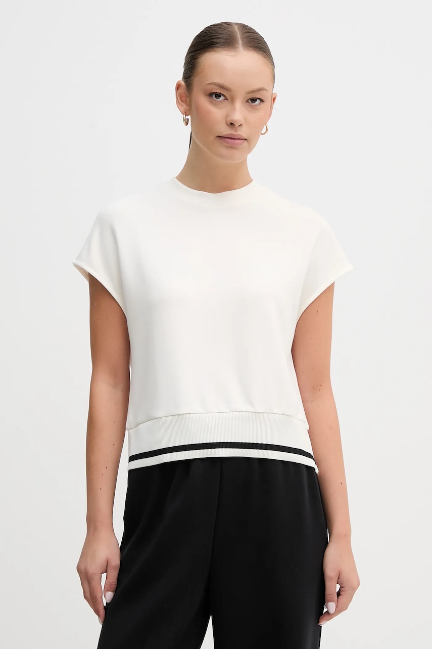 Tričko United Colors of Benetton dámské, béžová barva, 3QAFD10AX