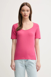 Tričko United Colors of Benetton dámské, růžová barva, 3FJHD401P