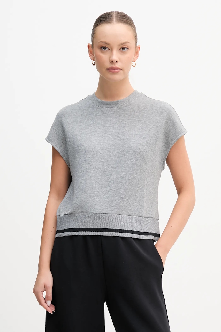 Tričko United Colors of Benetton dámské, šedá barva, 3QAFD10AX