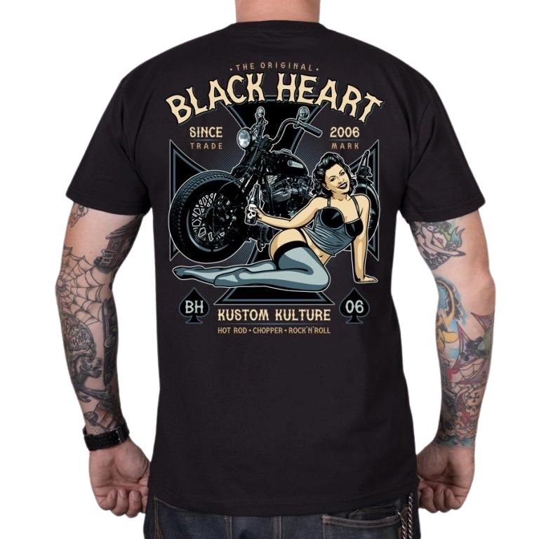 Triko BLACK HEART Ava černá 3XL