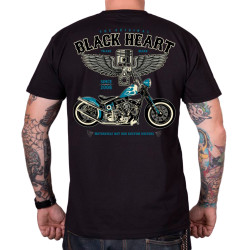 Triko BLACK HEART Blue Chopper černá XXL