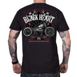 Triko BLACK HEART Chopper Race černá M