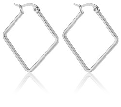 Troli Ocelové náušnice kosočtverec