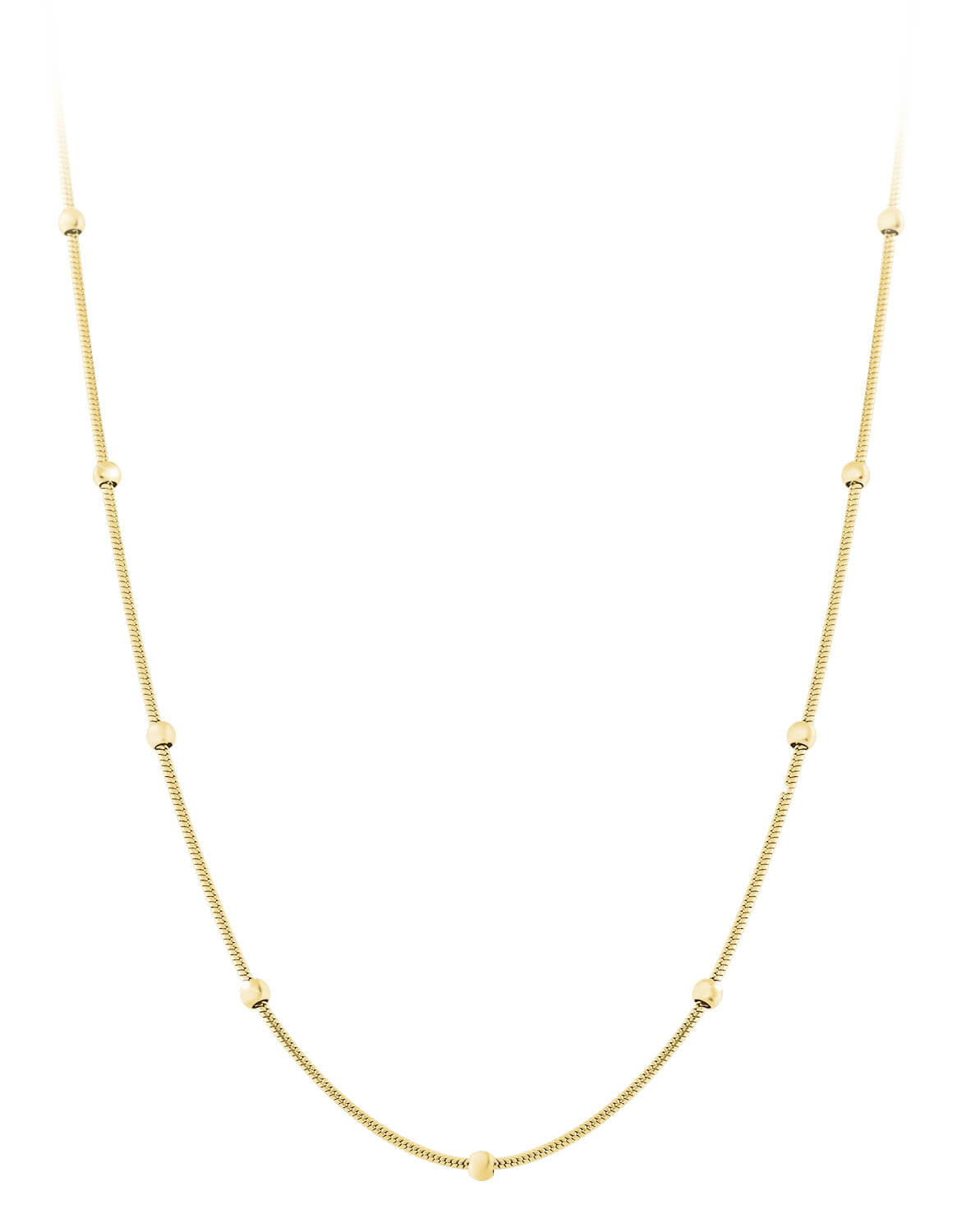 Troli Pozlacený kuličkový náhrdelník