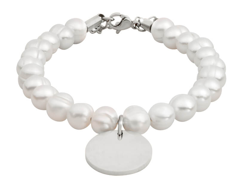 Troli Půvabný perlový náramek s přívěskem VBD403S