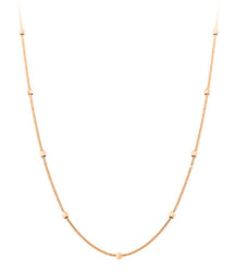 Troli Růžově pozlacený kuličkový náhrdelník