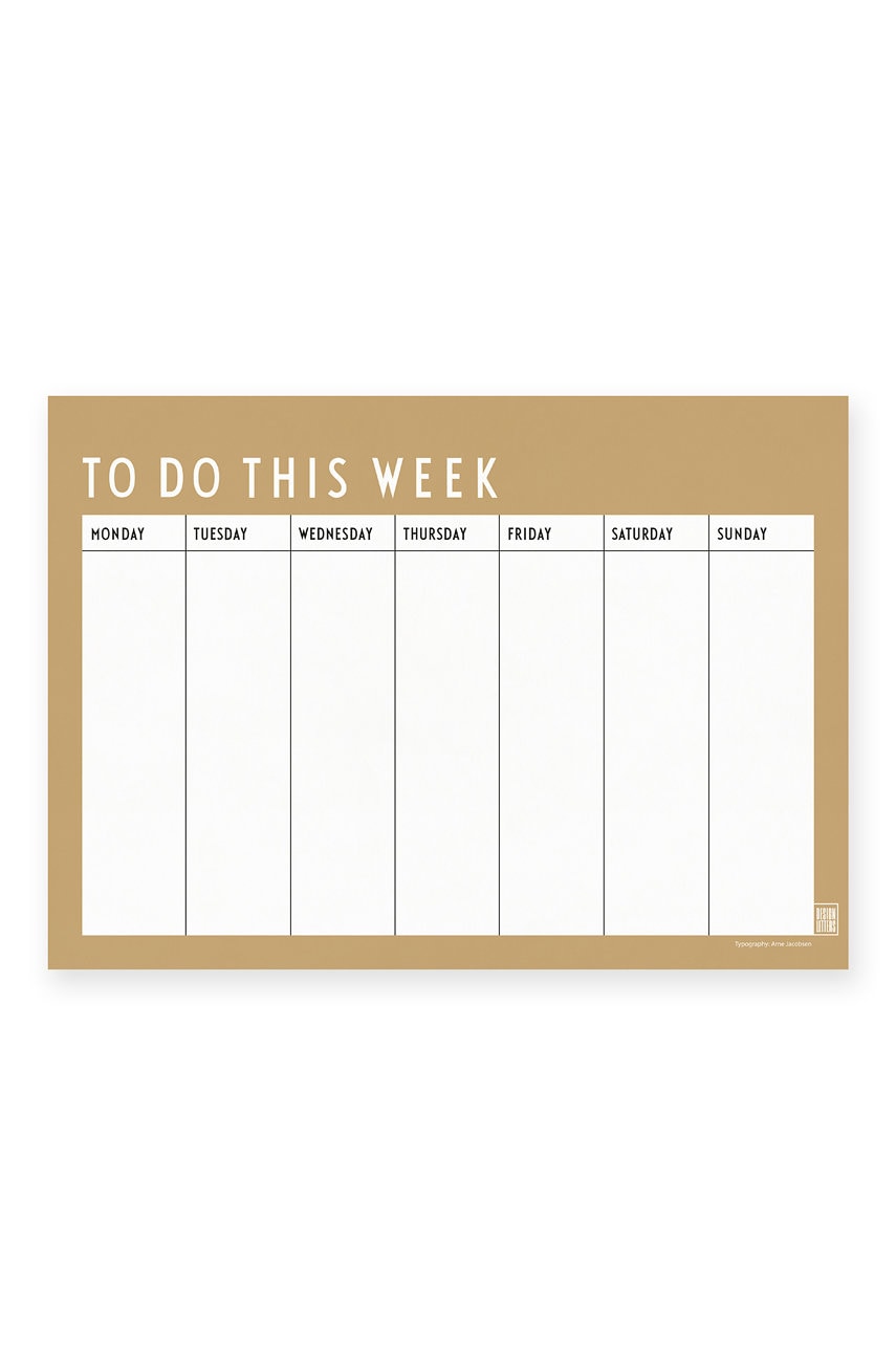 Týdenní plánovač Design Letters