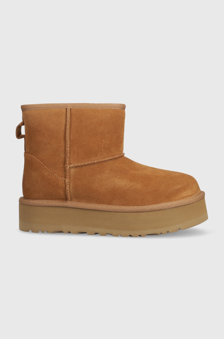 UGG  Dětské semišové sněhule  KIDS CLASSIC MINI PLATFORM