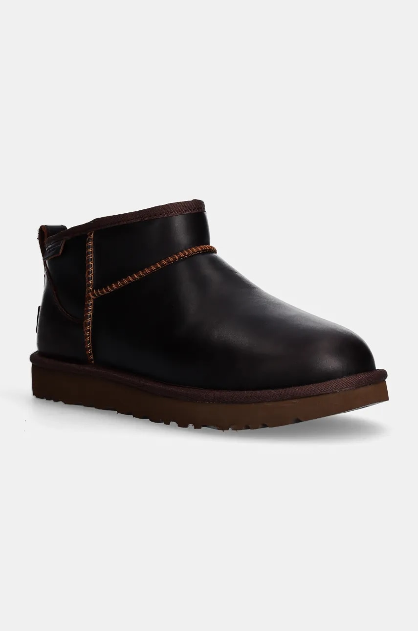 UGG  Kožené sněhule  Classic Ultra Mini Lthr Regen