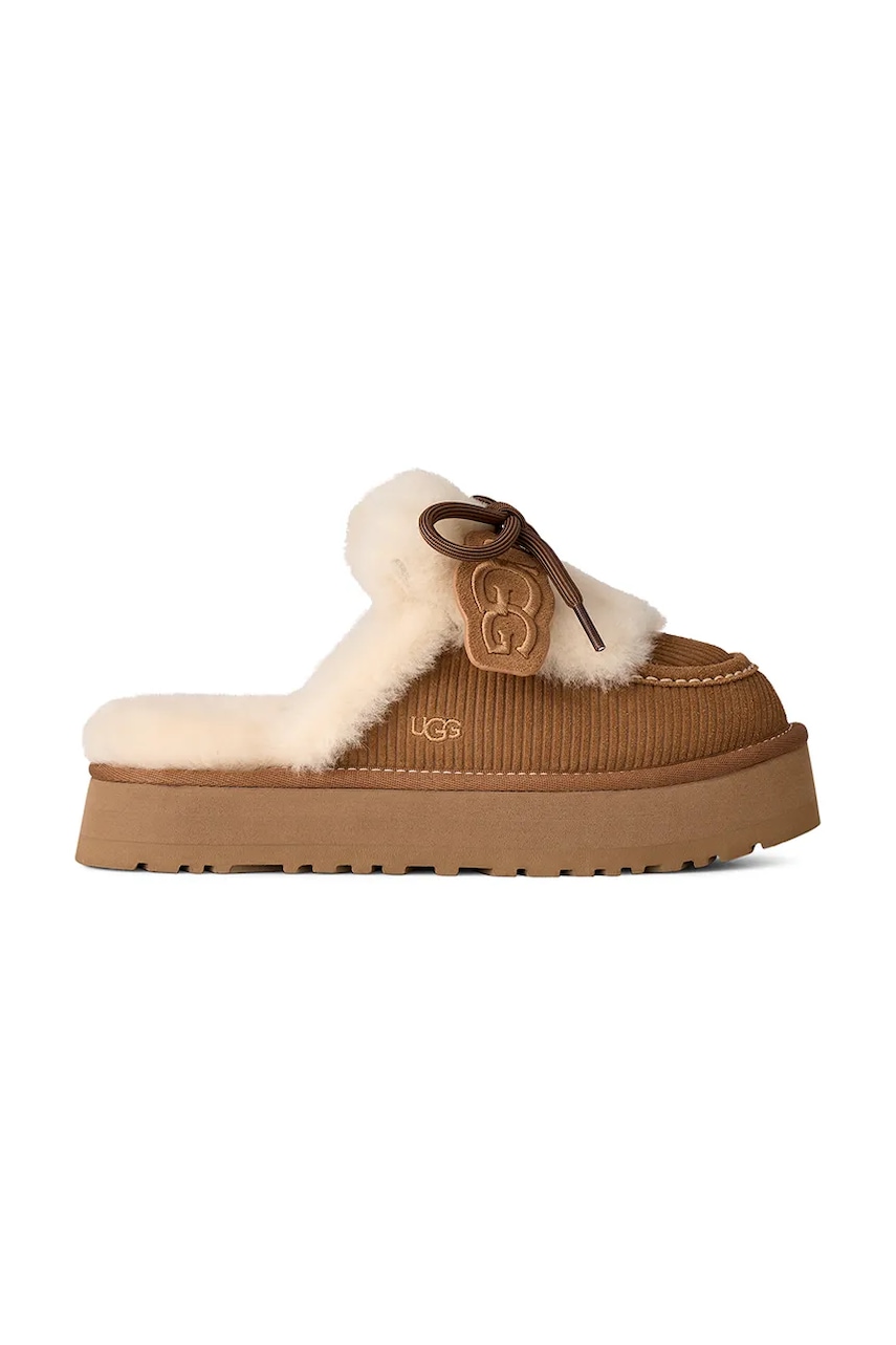 UGG  Pantofle dámské semišové W Disquette Heritage