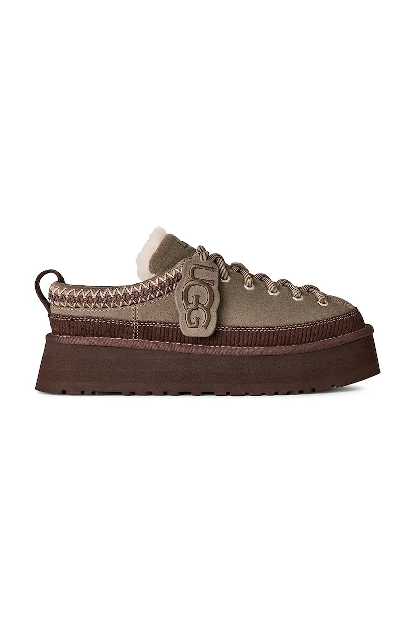 UGG  Pantofle dámské semišové W Heritage Lace-Up Slipper
