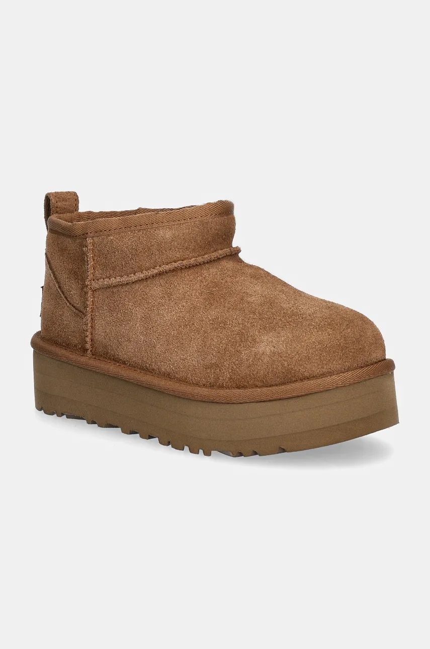 UGG  sběhule dětské semišové CLASSIC ULTRA MINPLATFORM
