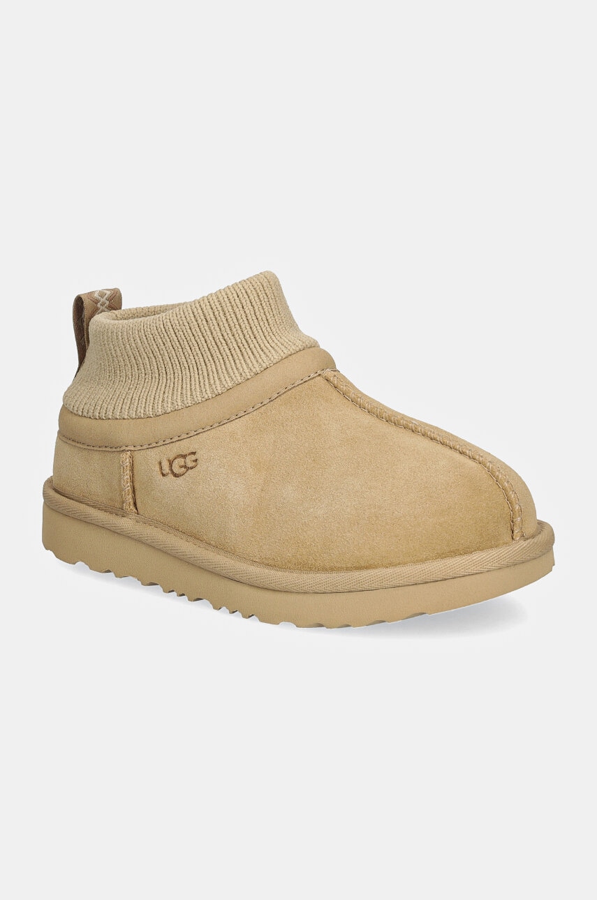 UGG  sběhule zimní dětské semišové CLASSIC ULTRA STRETCH CUFF