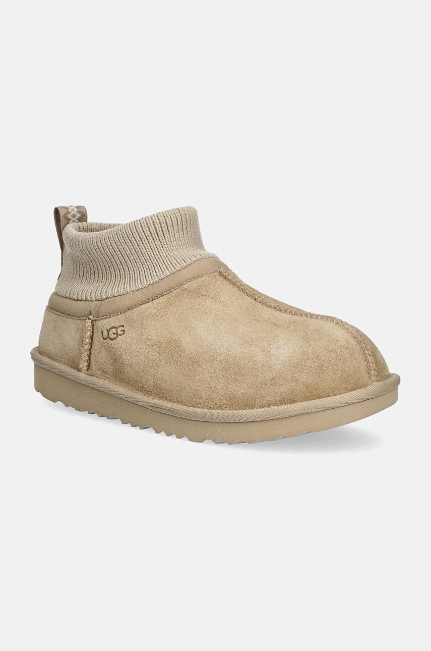 UGG  sběhule zimní dětské semišové KIDS' CLASSIC ULTRA STRETCH CUFF