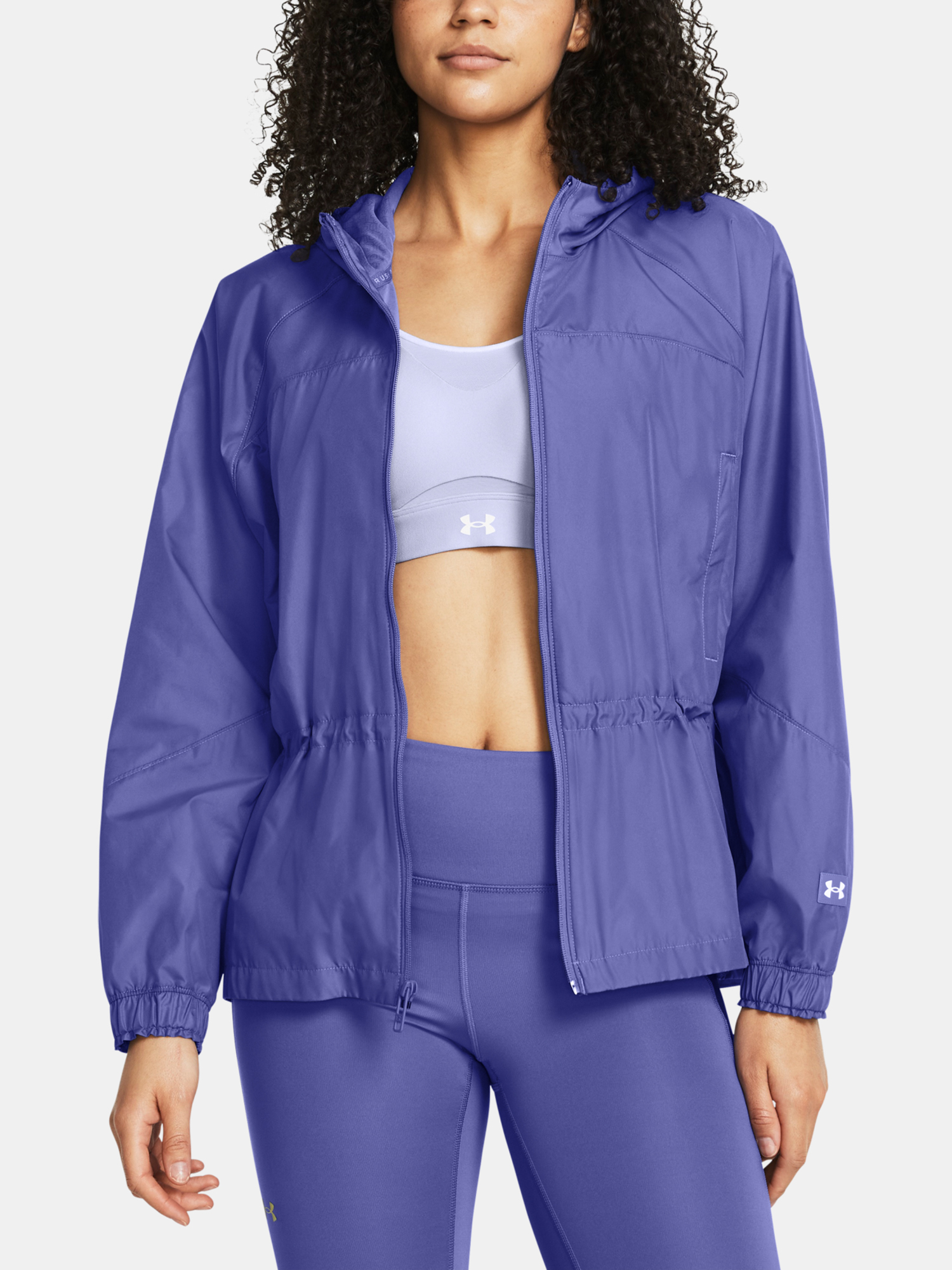 Under Armour Bunda UA Rush Woven FZ OS Jkt-PPL - Dámské