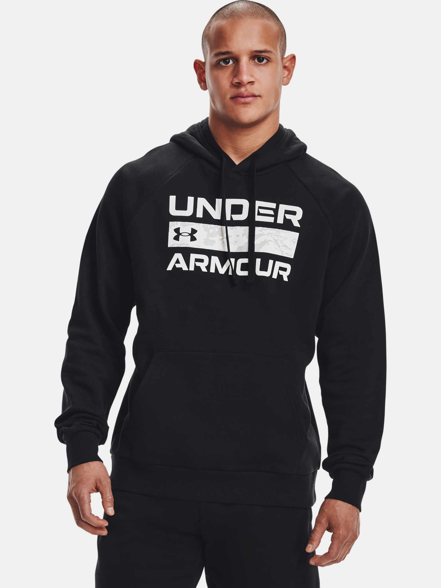 Under Armour Mikina RIVAL FLC SIGNATURE HD-BLK - Pánské