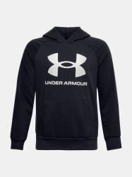 Under Armour Mikina RIVAL FLEECE HOODIE-BLK - Kluci