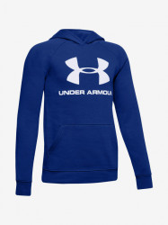Under Armour Mikina Rival Logo Hoodie-Blu - Kluci