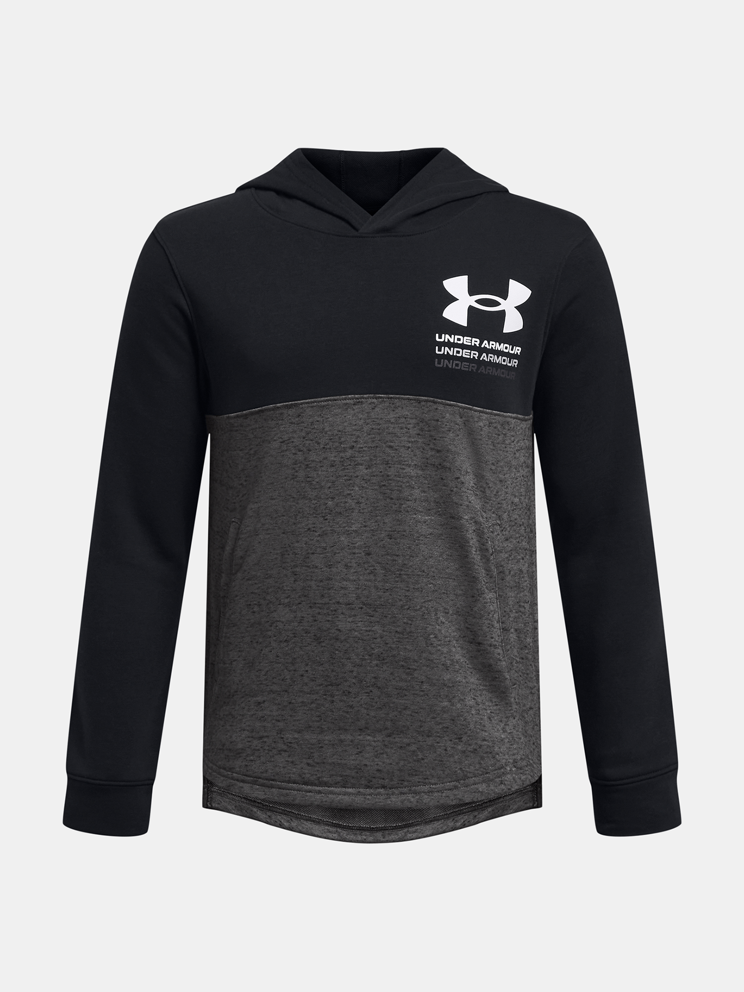 Under Armour Mikina UA Boys Rival Terry Hoodie-BLK - Kluci