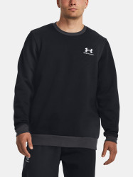 Under Armour Mikina UA Essential Flc Novelty Crw-BLK - Pánské
