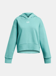 Under Armour Mikina UA Rival Fleece Crop Hoodie-GRN - Holky