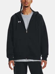 Under Armour Mikina UA Rival Fleece FZ Hoodie-BLK - Pánské
