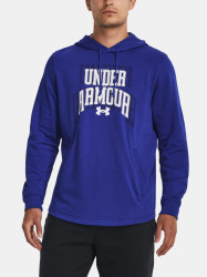 Under Armour Mikina UA Rival Terry Graphic HD-BLU - Pánské