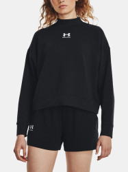 Under Armour Mikina UA Rival Terry Mock Crew-BLK - Dámské