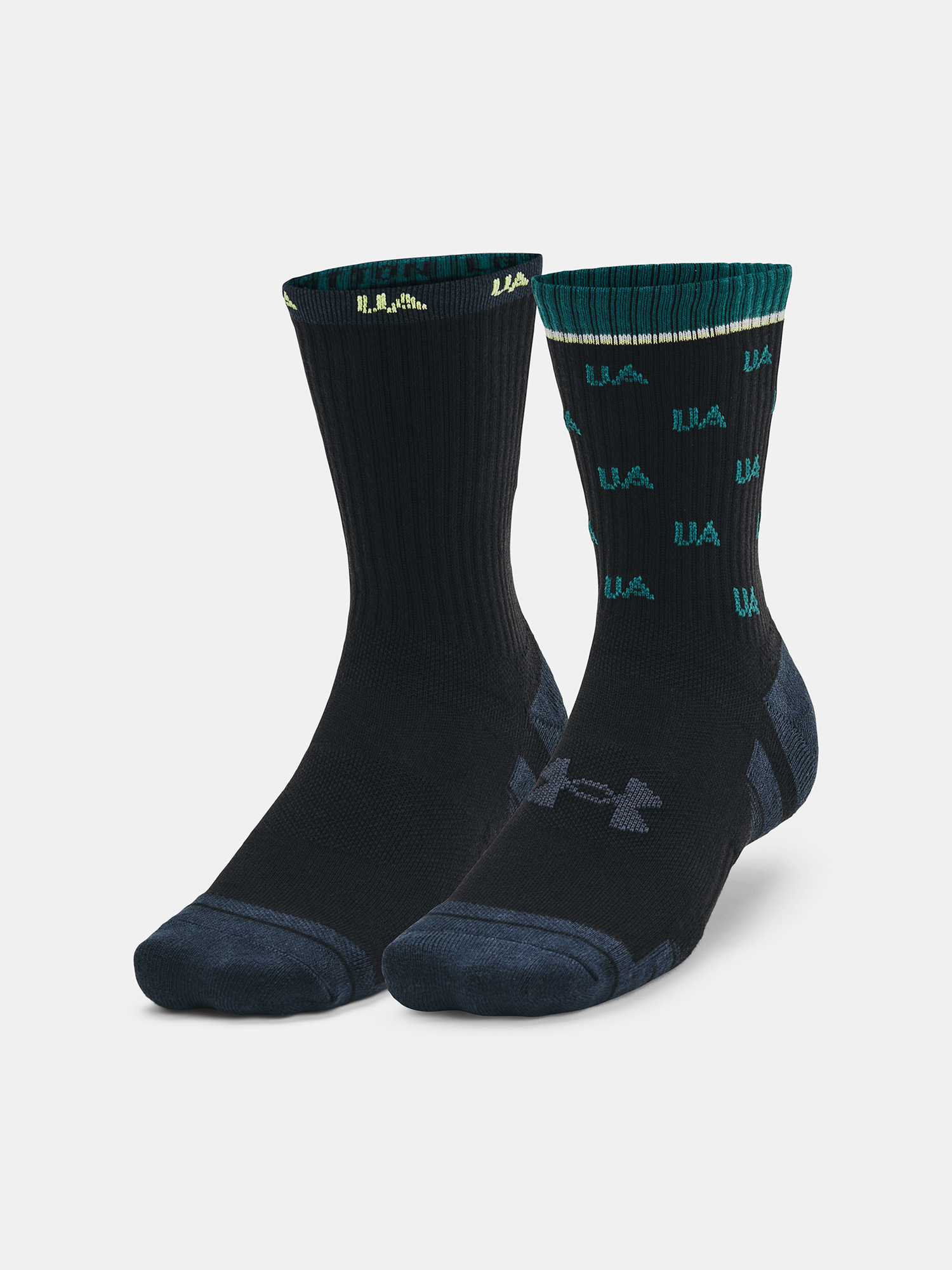 Under Armour Ponožky UA Perf Cotton Nov 2pk Mid-BLK - unisex
