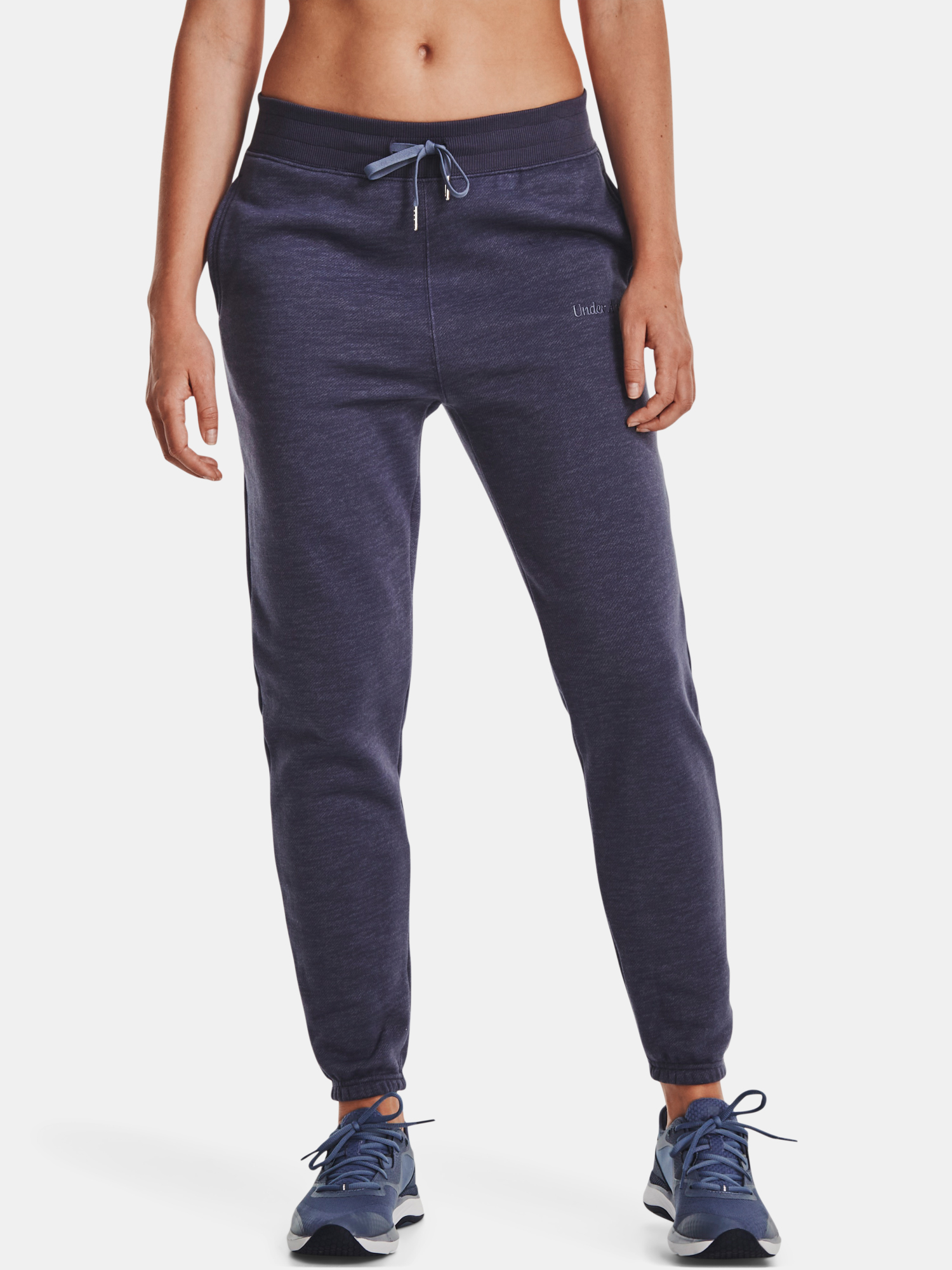 Under Armour Tepláky Essential Script Pant-GRY - Dámské