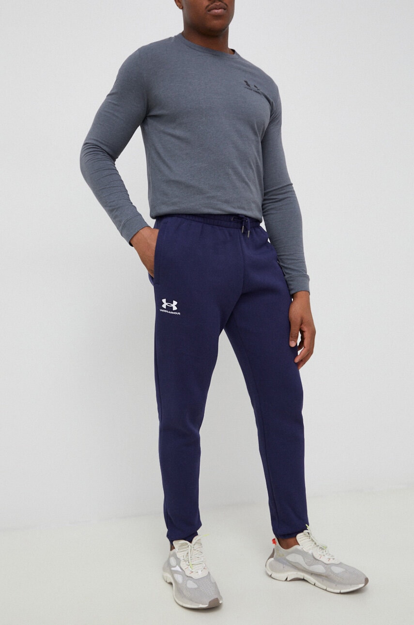 Under Armour  tepláky pánské s bavlnou Essential Fleece