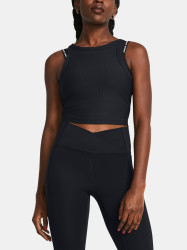 Under Armour Tílko Meridian Rib Crop Tank-BLK - Dámské