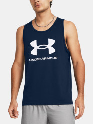 Under Armour Tílko UA SPORTSTYLE LOGO TANK-BLU - Pánské