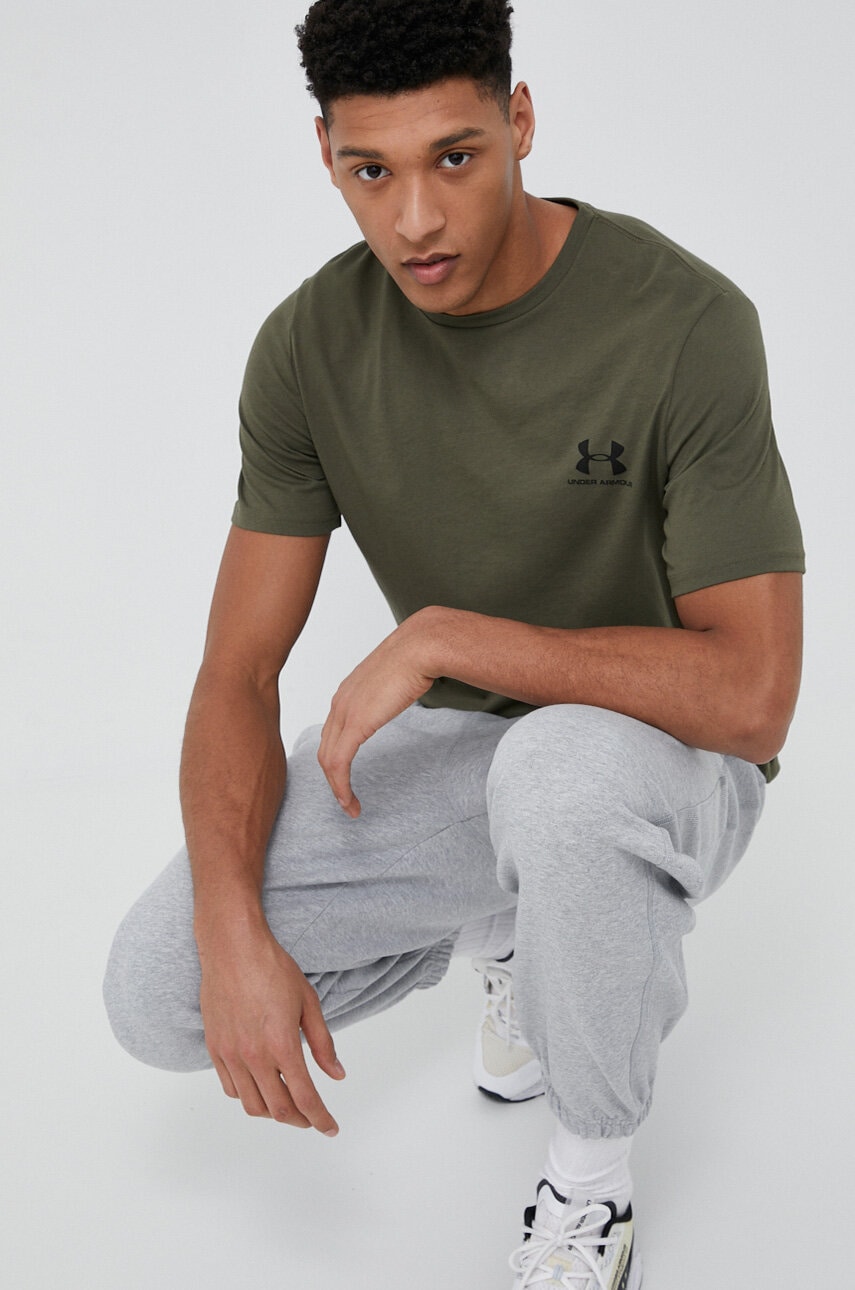 Under Armour  tréninkové tričko pánské s bavlnou SPORTSTYLE LEFT CHEST
