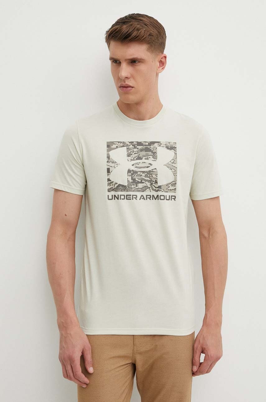 Under Armour  tričko pánské s bavlnou CAMO BOXED LOGO