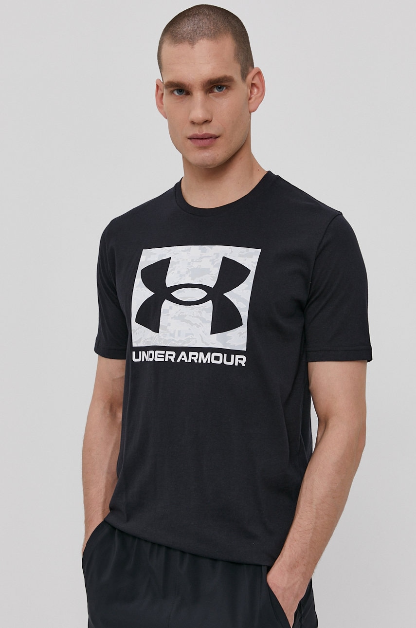 Under Armour  tričko pánské s bavlnou CAMO BOXED LOGO