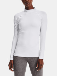 Under Armour Tričko UA CG Authentics Mockneck-WHT - Dámské