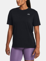 Under Armour Tričko UA HW Embroid Patch BFOS SS-BLK - Dámské