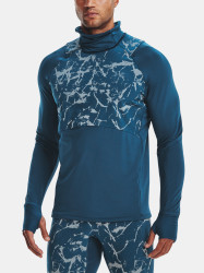 Under Armour Tričko UA OUTRUN THE COLD FUNNEL-BLU - Pánské