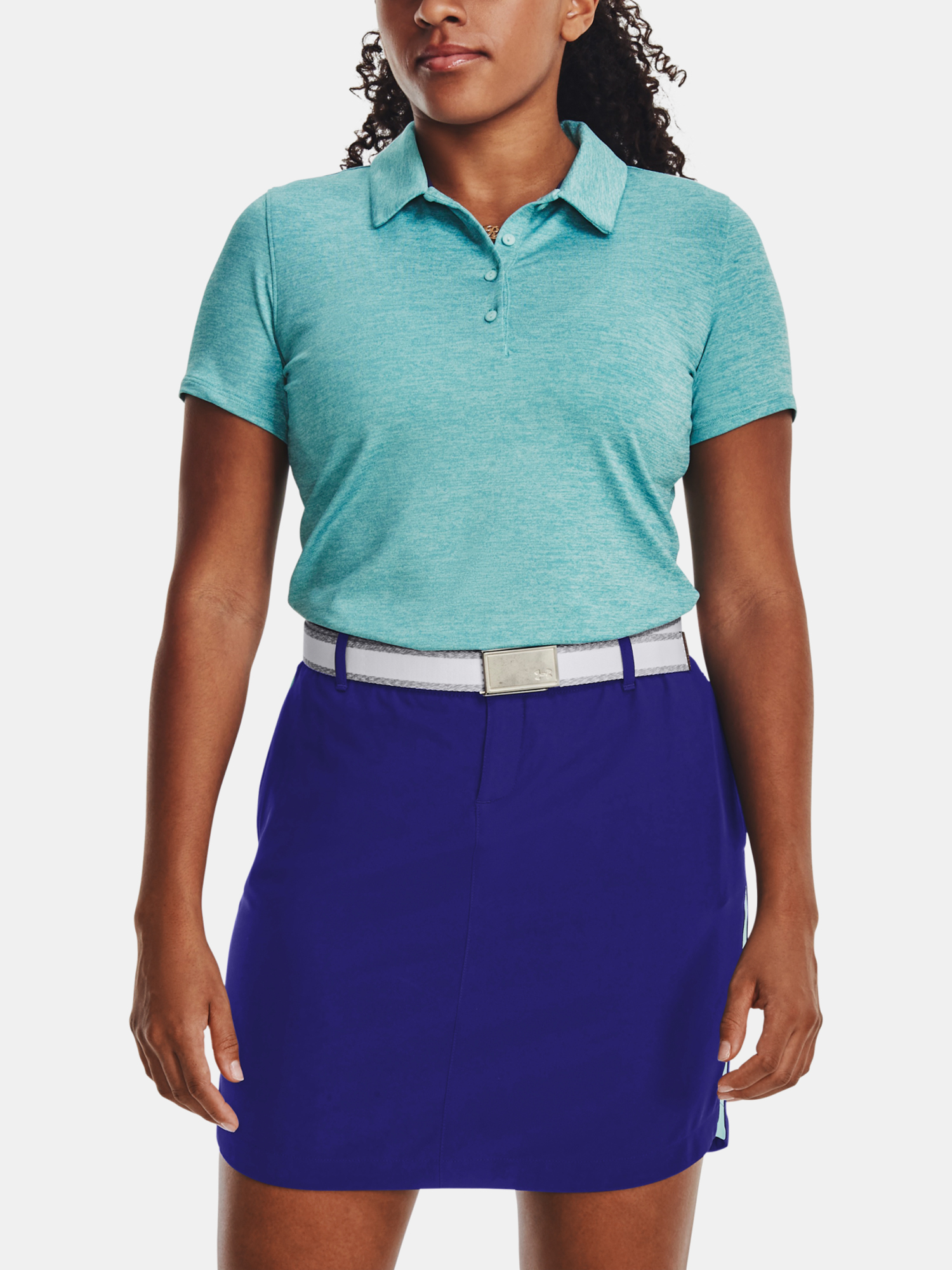 Under Armour Tričko UA Playoff SS Polo -BLU - Dámské